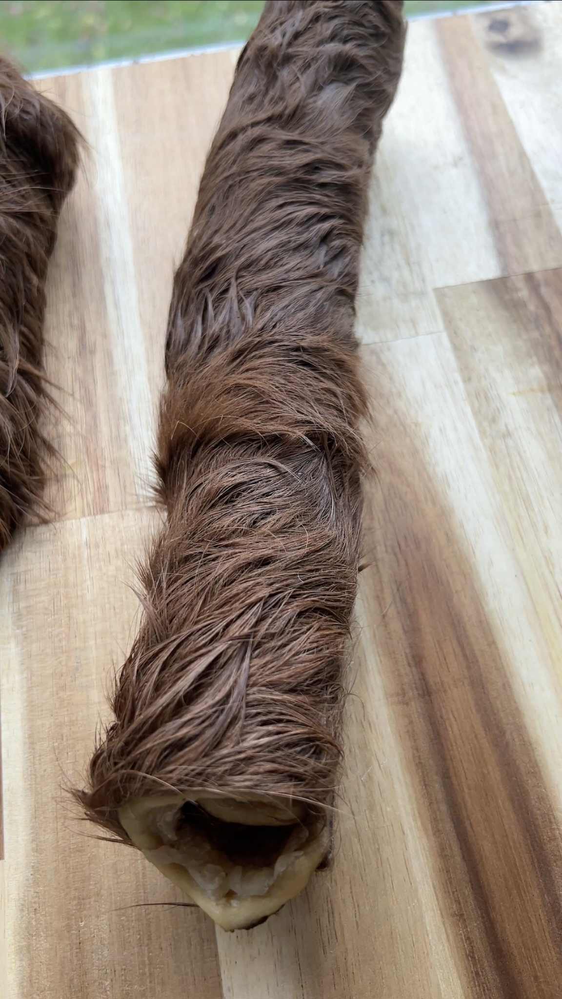 Dehydrated Hairy Cow Hide Dog Chew