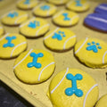 Tennis ball Dog Cookies