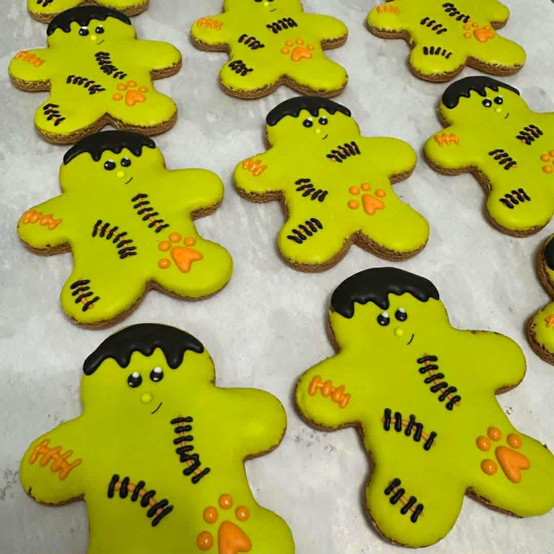 Frankenstein Halloween Dog Cookie