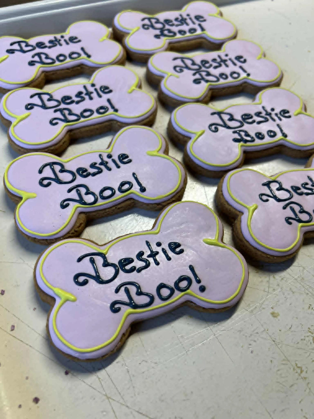 Bestie Boo Halloween Dog Cookie