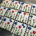 Spring Flowers Dog Cookie