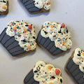 Graveyard Cupcake Halloween Dog Cookie
