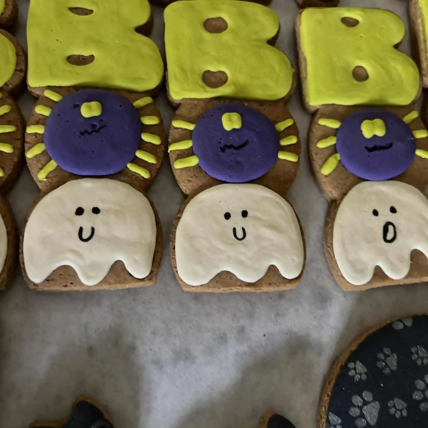 BOO Crew Halloween Dog Cookie