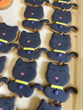 Lucky Black Cat Halloween Dog Cookie