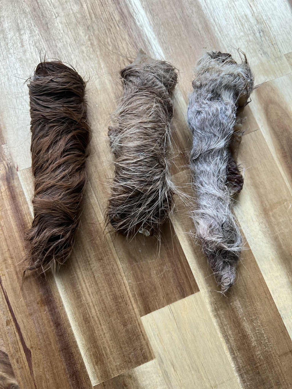 Dehydrated Hairy Cow Hide Dog Chew