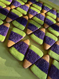 Spooky Candy Corn Dog Cookie