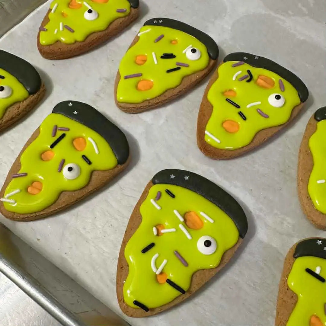 Monster Pizza Halloween Dog Cookie