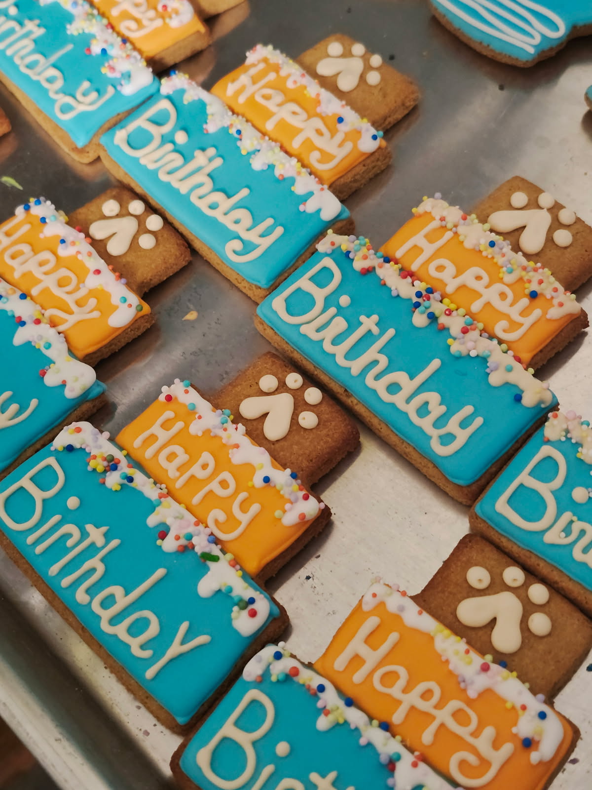 Birthday Cake Dog Cookie